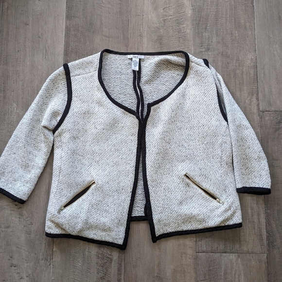 Bar III Gray Knit Jacket - Picture 1 of 3